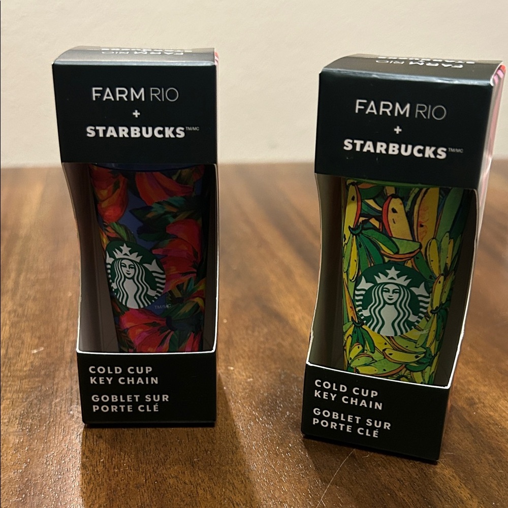 Starbucks Farm Rio Colorful Cold Cup Key Chains
